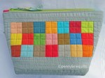 patchwork zippered pouch