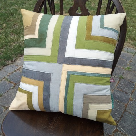 pillow, hand dyed fabrics, MarlaVarner