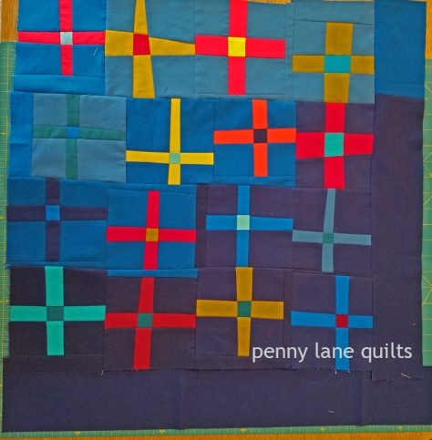 At the Junction in progress Marla Varner penny lane quilts
