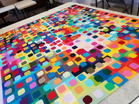 preparing to baste For the Love of Squircles